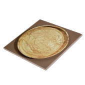 Bord (goud) tegeltje (Zijkant)