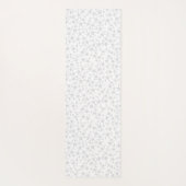 Bord Grijs op Wit | Lino Print Stars Patroon Yogamat (Achterkant)