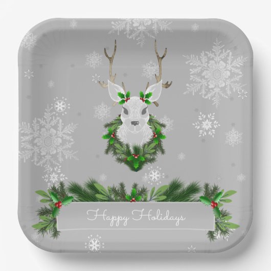 Bord grijs rendierpapier (Voorkant)