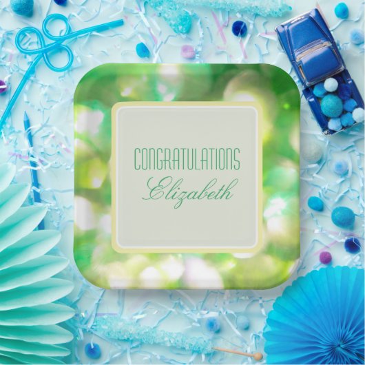 Bord groen lichtpapier (Feest)