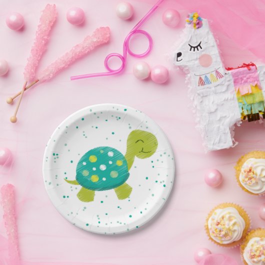 Bord Groene Confetti Turtle Party (Feest)