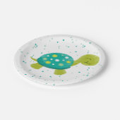 Bord Groene Confetti Turtle Party (Gekanteld)