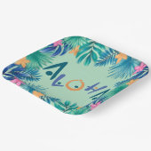 Bord groet papier Aloha (Gebogen)