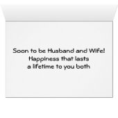 BORD/GROOM ZODRA HUSBAND/WIFE TE ZIJN (Binenzijde Horizontaal (Onderkant))