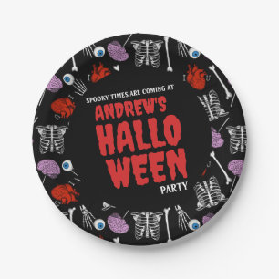  bord Halloween-papier - jouw tekst toevoegen