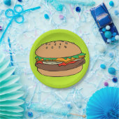 Bord hamburgerpapier (Feest)