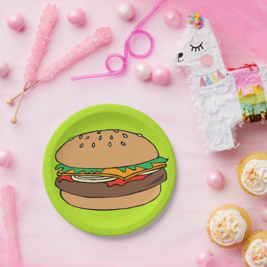 Bord hamburgerpapier (Feest)