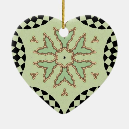 BORD HART KERAMISCH ORNAMENT (Achterkant)