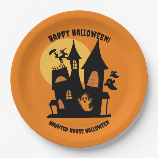 Bord haunted House Halloween Paper (Voorkant)