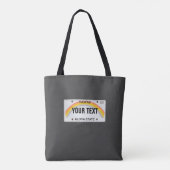Bord Hawaii-licentie (aanpasbaar) Tote Bag (Achterkant)
