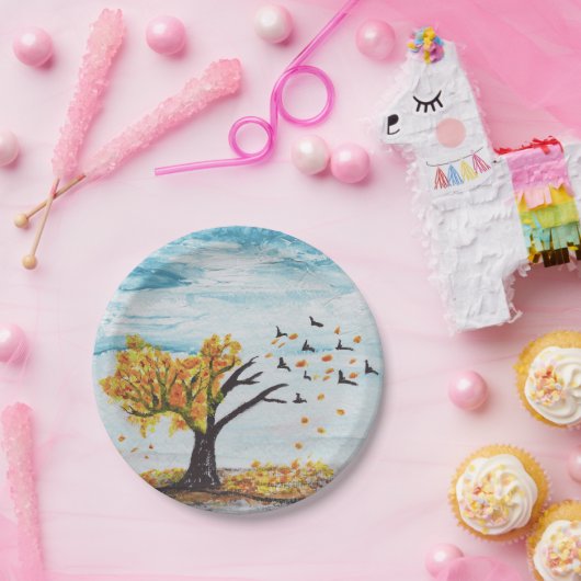 Bord herfstboompapier (Feest)