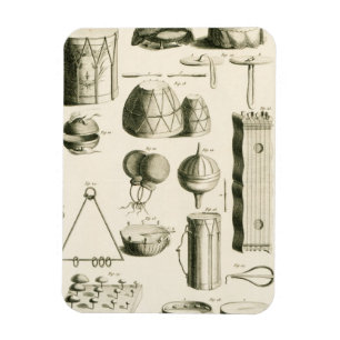Bord II: Ancient en modern slaginstrument Magneet