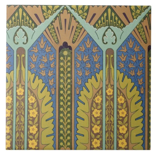 Bord III van 'Studies in Design', c.1874-76 (lit) Tegeltje (Voorkant)