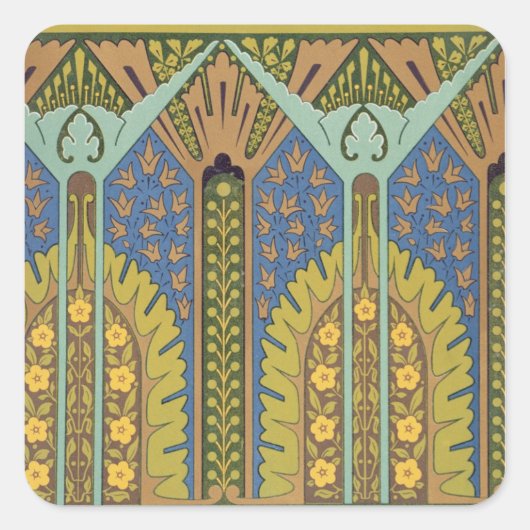 Bord III van 'Studies in Design', c.1874-76 (lit) Vierkante Sticker (Voorkant)