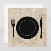 Bord Instelling van vork nife spuit  riemen Kaart (Voorkant / Achterkant)