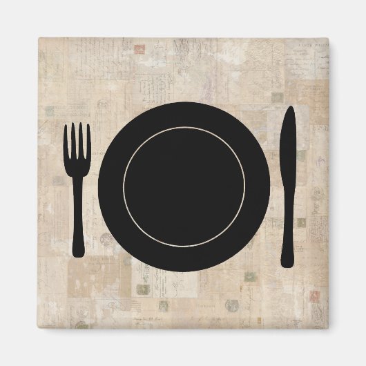 Bord Instelling van vork nife spuit riemen Magneet (Voorkant)