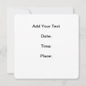 Bord-instelling Wafel-ontbijt Kaart (Achterkant)