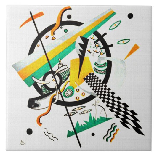 Bord IV - Kandinsky Tegeltje (Voorkant)