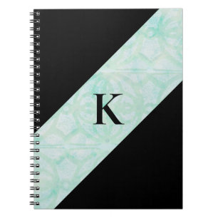 Bord Jade Batik en zwart Monogrammed Notitieboek