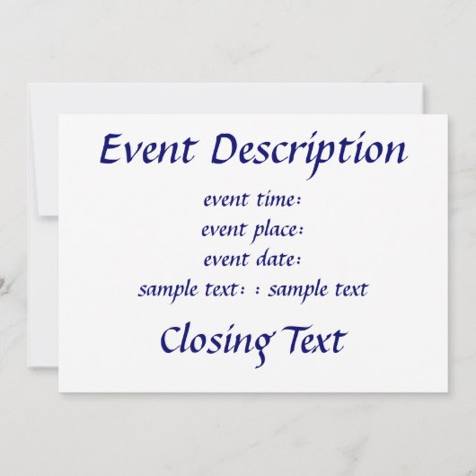 Bord Kaart (Achterkant)