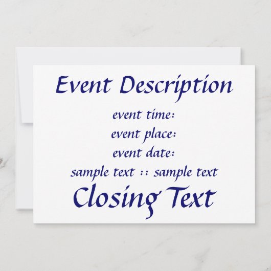 Bord Kaart (Achterkant)