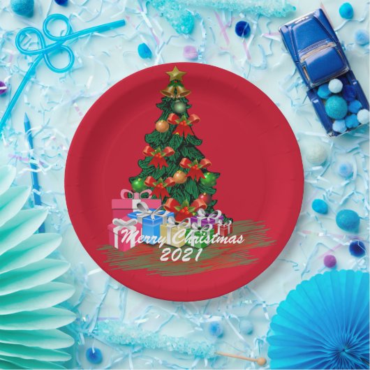 Bord kerstboompapier (Feest)