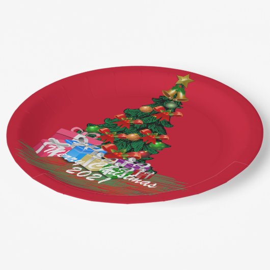 Bord kerstboompapier (Gekanteld)