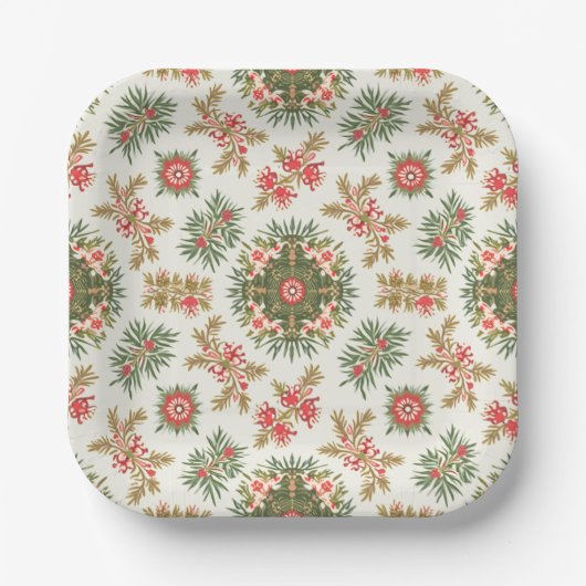 Bord kerstfeestpapier (Voorkant)