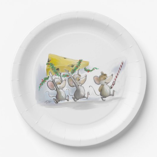 Bord kerstkaaspapier (Voorkant)