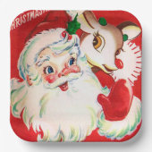 bord kerstkerstrenrendierpartij (Voorkant)