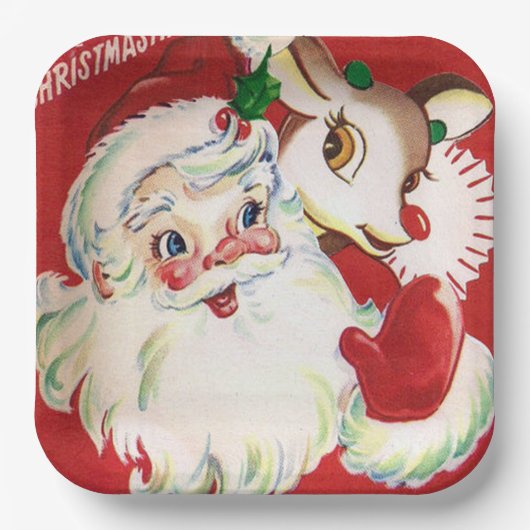 bord  kerstkerstrenrendierpartij (Voorkant)