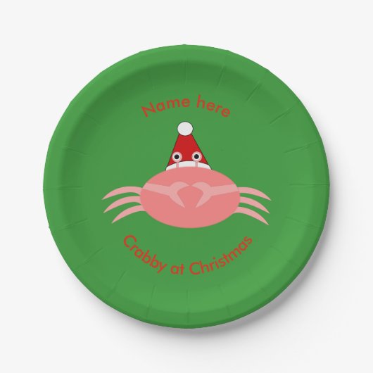 Bord kerstkrab aangepast papier (Voorkant)