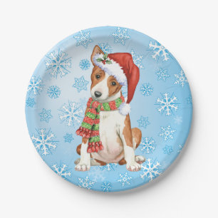 Bord Kerstmis Basenji Paper