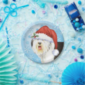 Bord kerstoud Engels Sheepdog Paper (Feest)