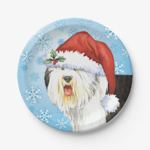 Bord kerstoud Engels Sheepdog Paper