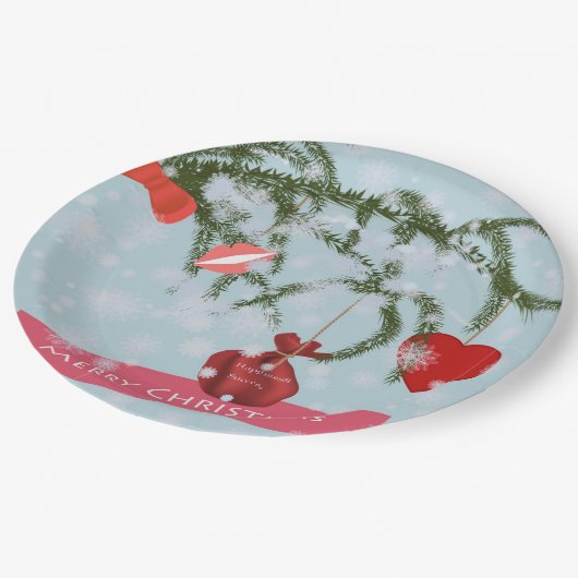 Bord kerstpapier (Gekanteld)