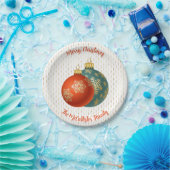 Bord kerstpapier Oranje (Feest)