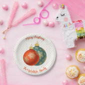 Bord kerstpapier Oranje (Feest)