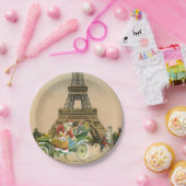 Bord kerstpapier voor kerstmis in Parijs (Feest)