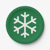 Bord kerstsnowflake (Voorkant)