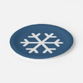 Bord kerstsnowflake Blue Paper (Gekanteld)