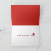 Bord kerstsuiker feestdagen kaart (Binnen)