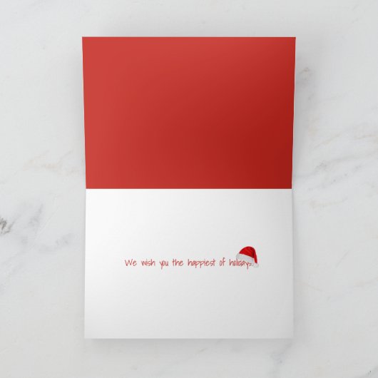 Bord kerstsuiker feestdagen kaart (Binnen)