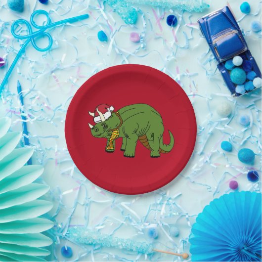 Bord kersttriceratops Dinosaur Paper (Feest)