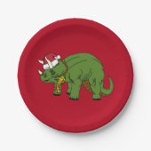 Bord kersttriceratops Dinosaur Paper (Voorkant)