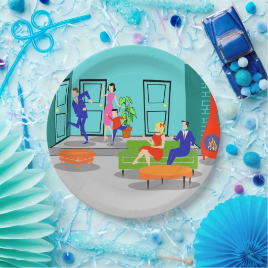 Bord Klassieke televisie-omroep Retro (Feest)