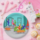 Bord Klassieke televisie-omroep Retro (Feest)