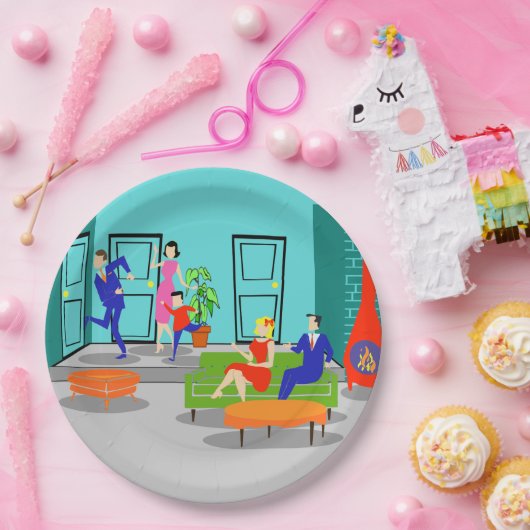 Bord Klassieke televisie-omroep Retro (Feest)