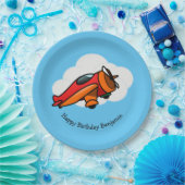 Bord klein rood vliegtuigontwerp (Feest)