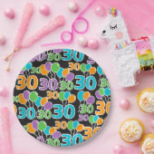 Bord kleurrijk 30e verjaardag (Feest)